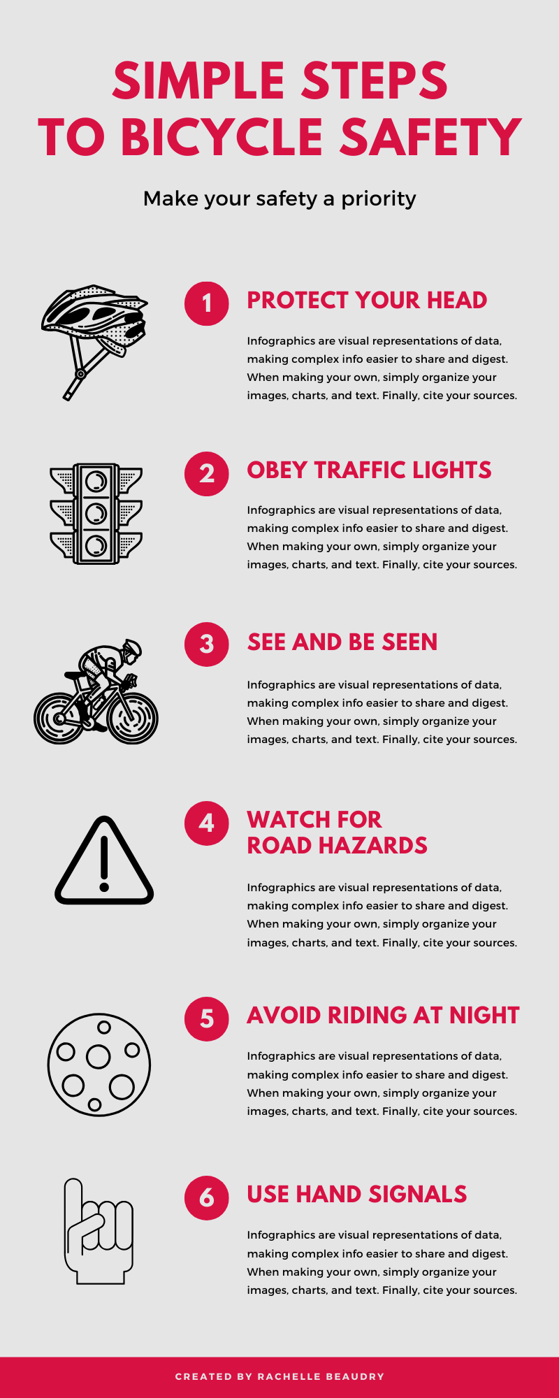 Bicycle safety chart