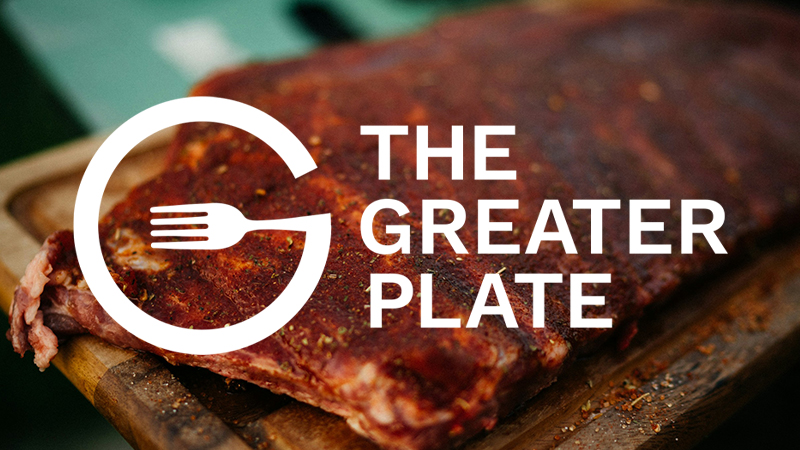 The Greater Plate logo over ribs image