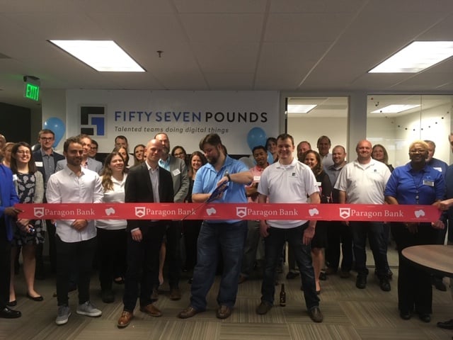 Fifty Seven Pounds Ribbon Cutting