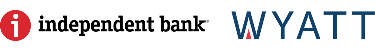 Small Business Council Sponsor Logos 2025 Independent Bank and Wyatt