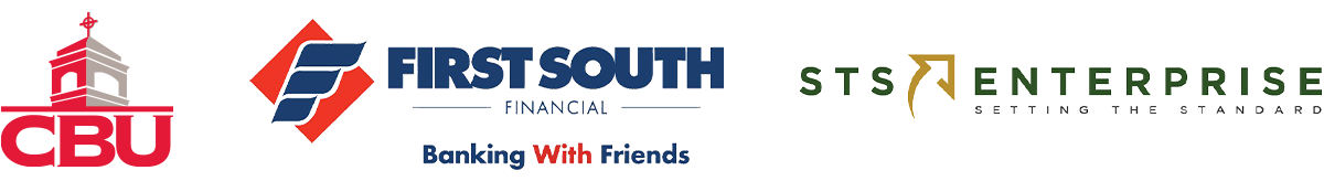 Young Professionals Council Sponsors - CBU, First South, STS Logos