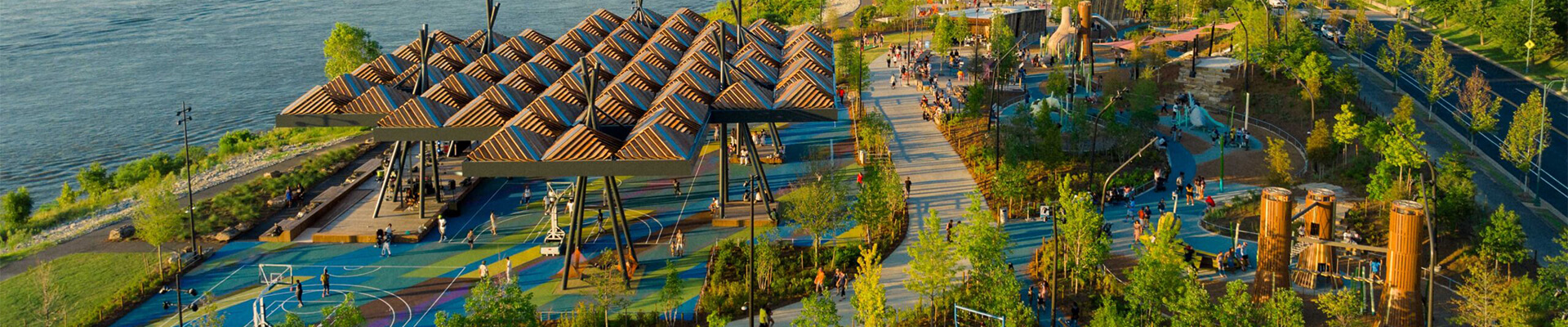 Tom Lee Park Drone Image